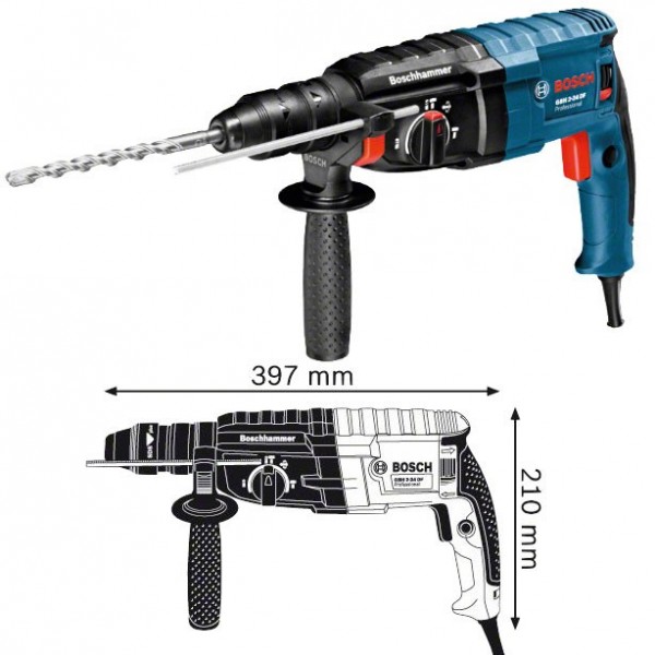 Martello perforatore con attacco SDS-plus Bosch GBH 2-24 DF