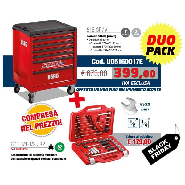 Carrello Usag 516 SP7V DUO PACK