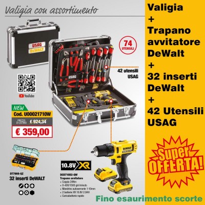 Chiedi disponibilità - Valigia con assortimento (42 utensili)