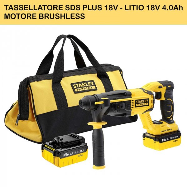 Chiedi disponibilità - TASSELLATORE SDS PLUS 18V - LITIO 18V 4.0Ah - MOTORE BRUSHLESS