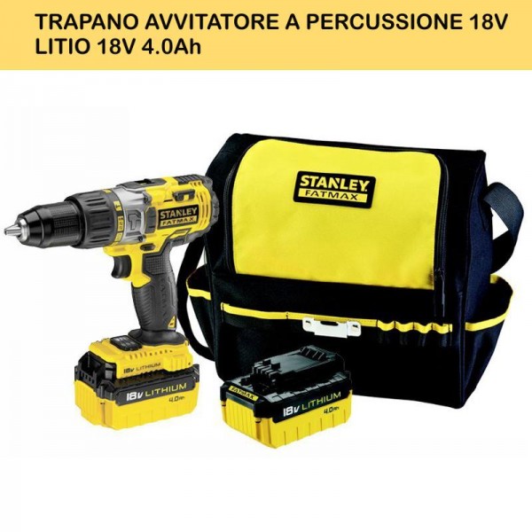 Chiedi disponibilità - TRAPANO AVVITATORE A PERCUSSIONE 18V - LITIO 18V 4.0Ah 