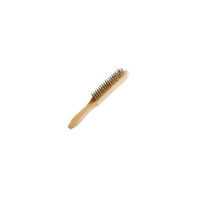 Spazzola manico legno 4 Ranghi ABC